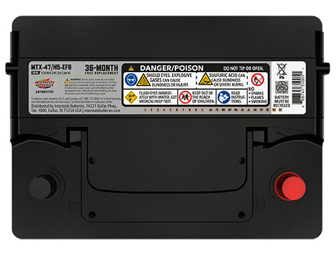 MTX-47/H5-EFB Battery